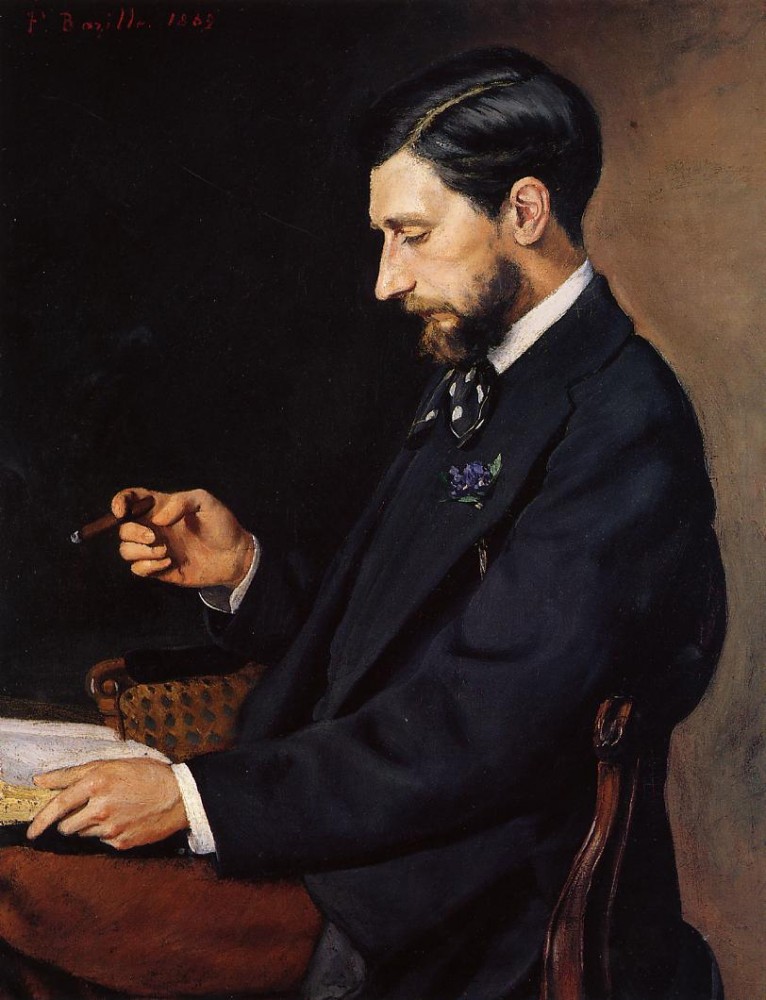 The Portrait Of A Man by Jean Frédéric Bazille