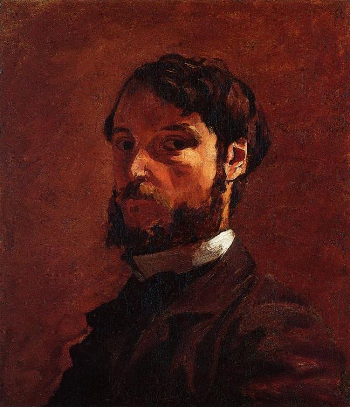 Portrait Of Renoir by Jean Frédéric Bazille