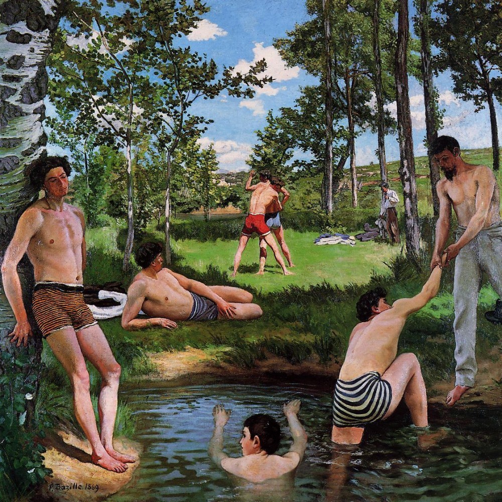 The Improvised Field Hospital by Jean Frédéric Bazille