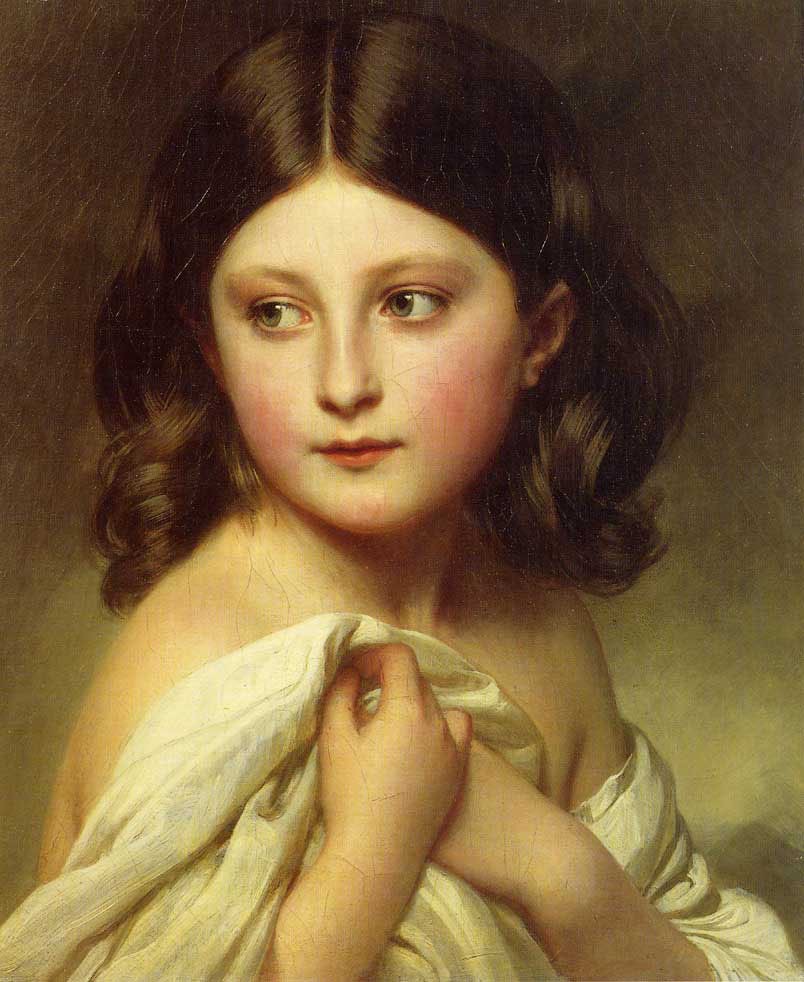 A Young Girl called Princess Charlotte by Franz Xaver Winterhalter