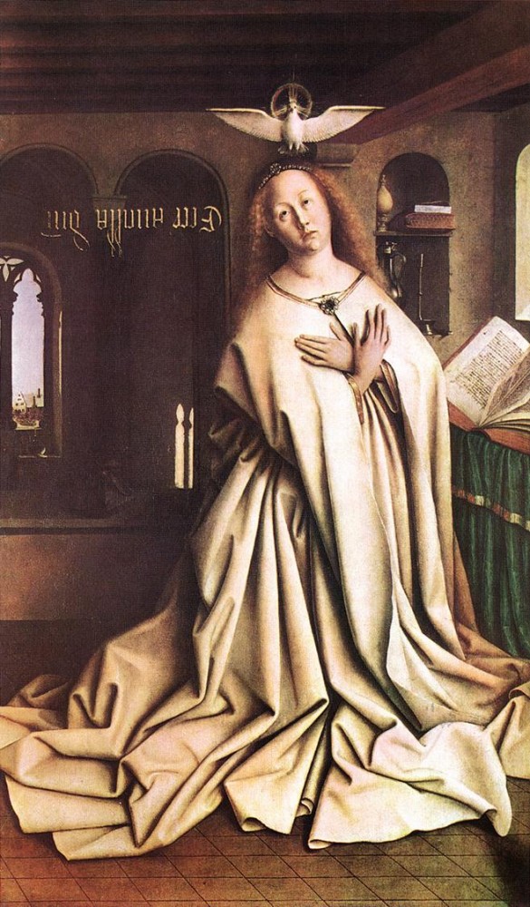 The Ghent Altarpiece Mary of the Annunciation by Jan van Eyck