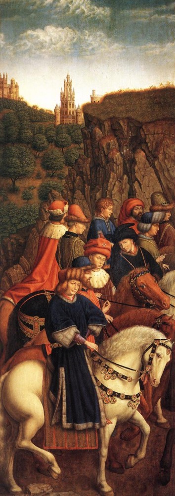 The Ghent Altarpiece The Just Judges by Jan van Eyck