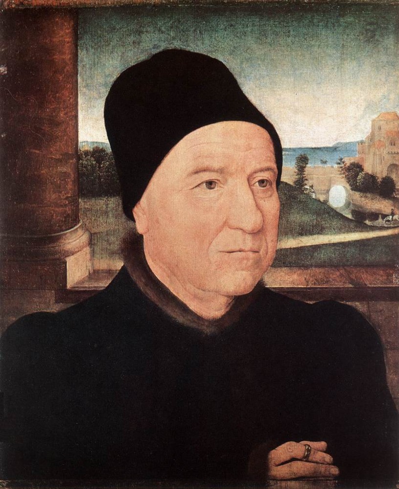 Portrait Of An Old Man by Hans Memling