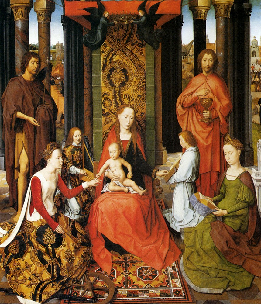 The Mystic Marriage Of St Catherine Of Alexandria by Hans Memling