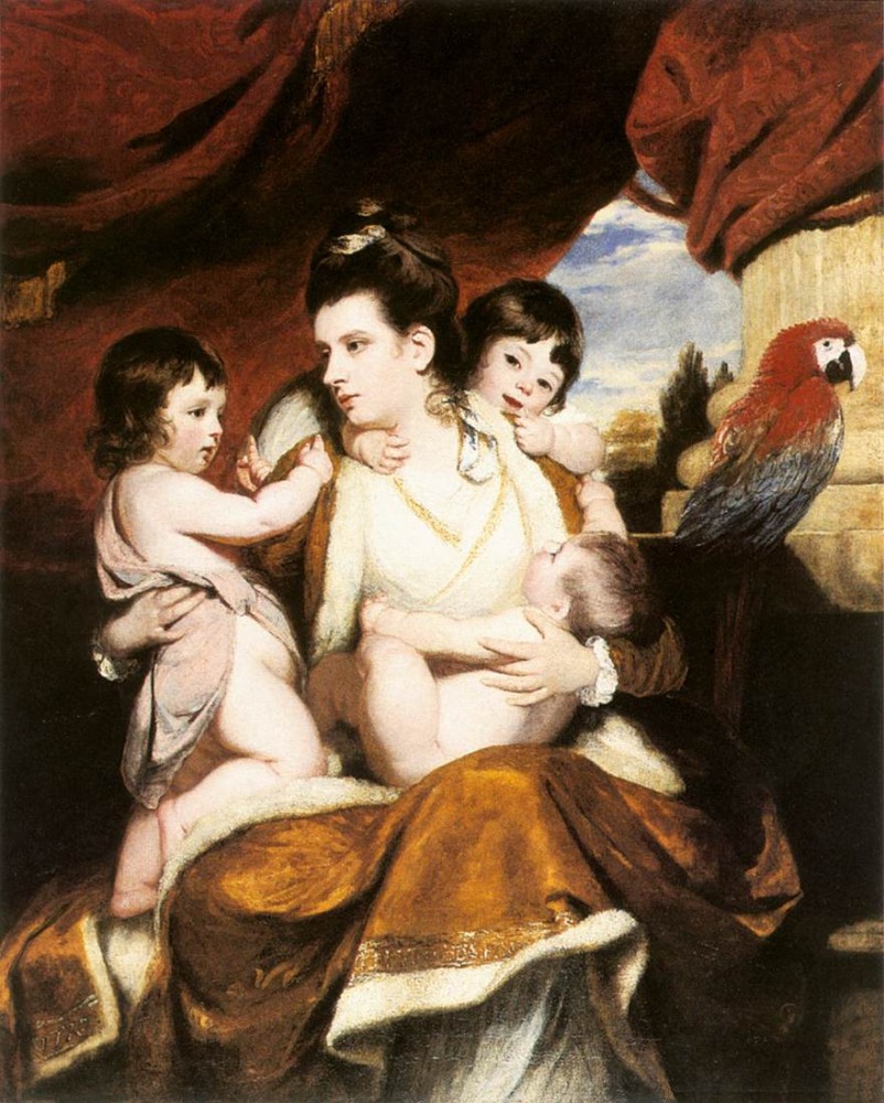 Lady Cockburn And Her 3 Eldest Sons by Sir Joshua Reynolds