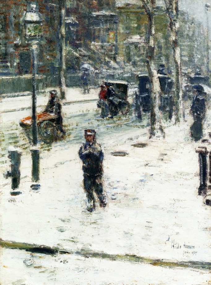 Snow Storm, Fifth Avenue, New York by Frederick Childe Hassam