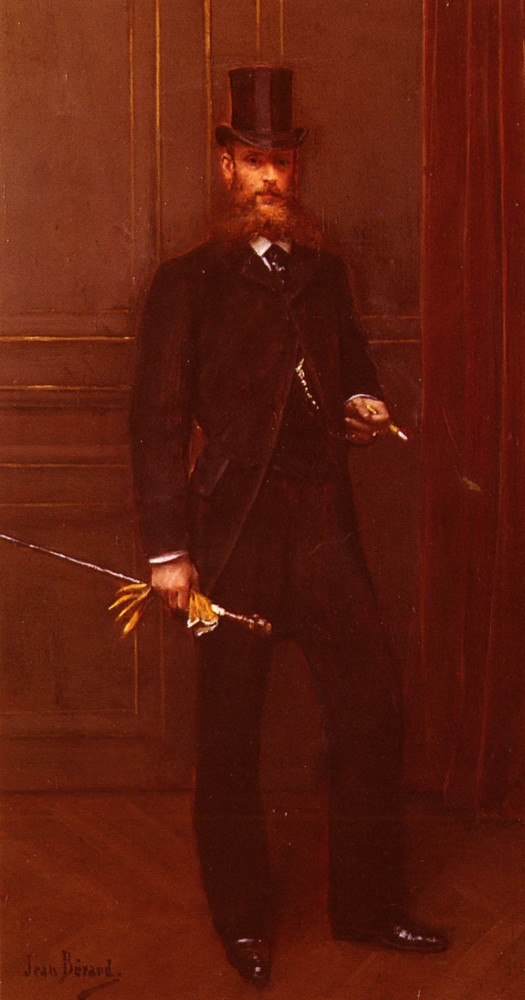 Portrait D-Un Homme Elegant by Jean Béraud