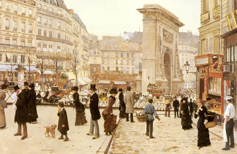Le Boulevard St Denis Paris by Jean Béraud