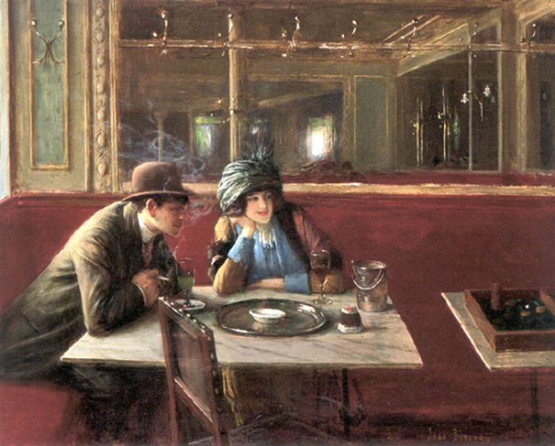 Au Cafe by Jean Béraud