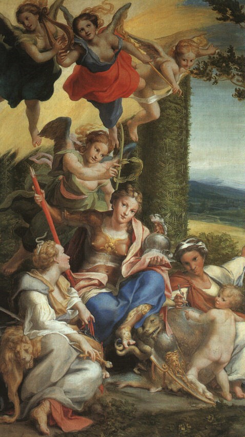 Allegory Of Virtue by Antonio Allegri da Correggio