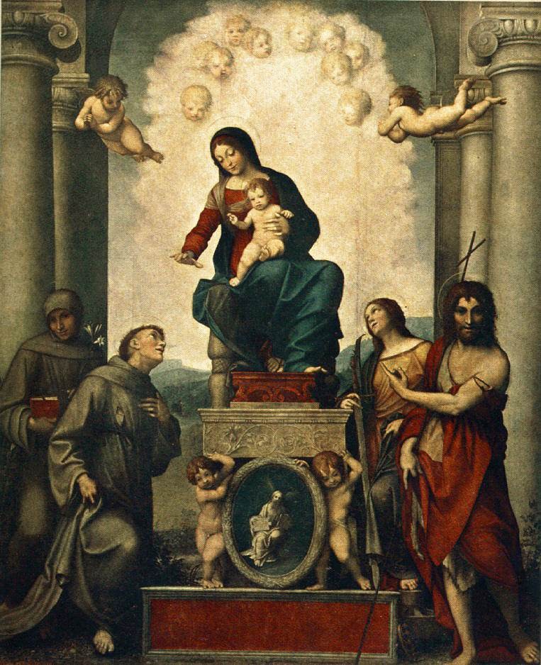 Madonna With St Francis by Antonio Allegri da Correggio