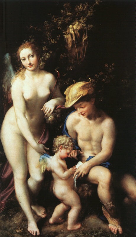 The Education Of Cupid by Antonio Allegri da Correggio