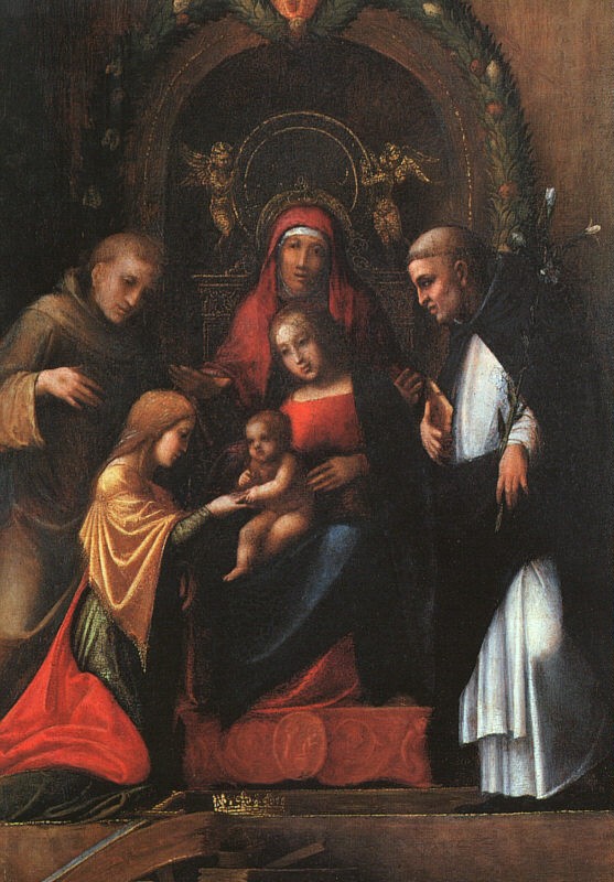 The Mystic Marriage Of St Catherine by Antonio Allegri da Correggio