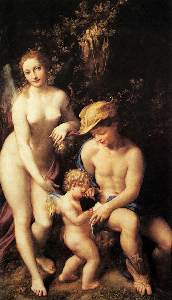 Venus With Mercury And Cupid by Antonio Allegri da Correggio