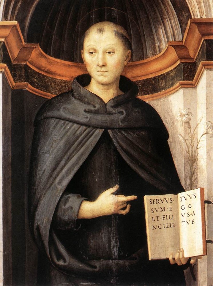 St Nicholas Of Tolentino by Pietro Perugino (Pietro Vannucci)