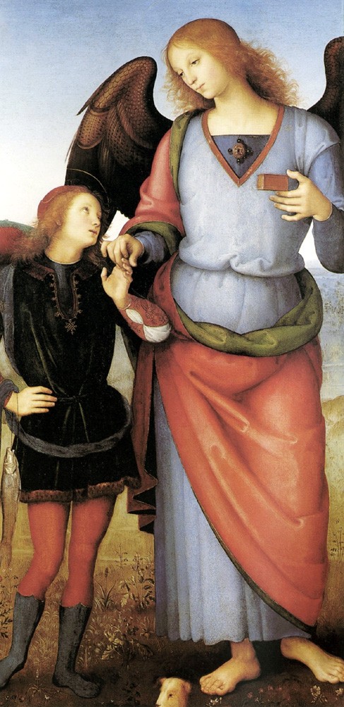 Archangel Raphael With Tobias by Pietro Perugino (Pietro Vannucci)