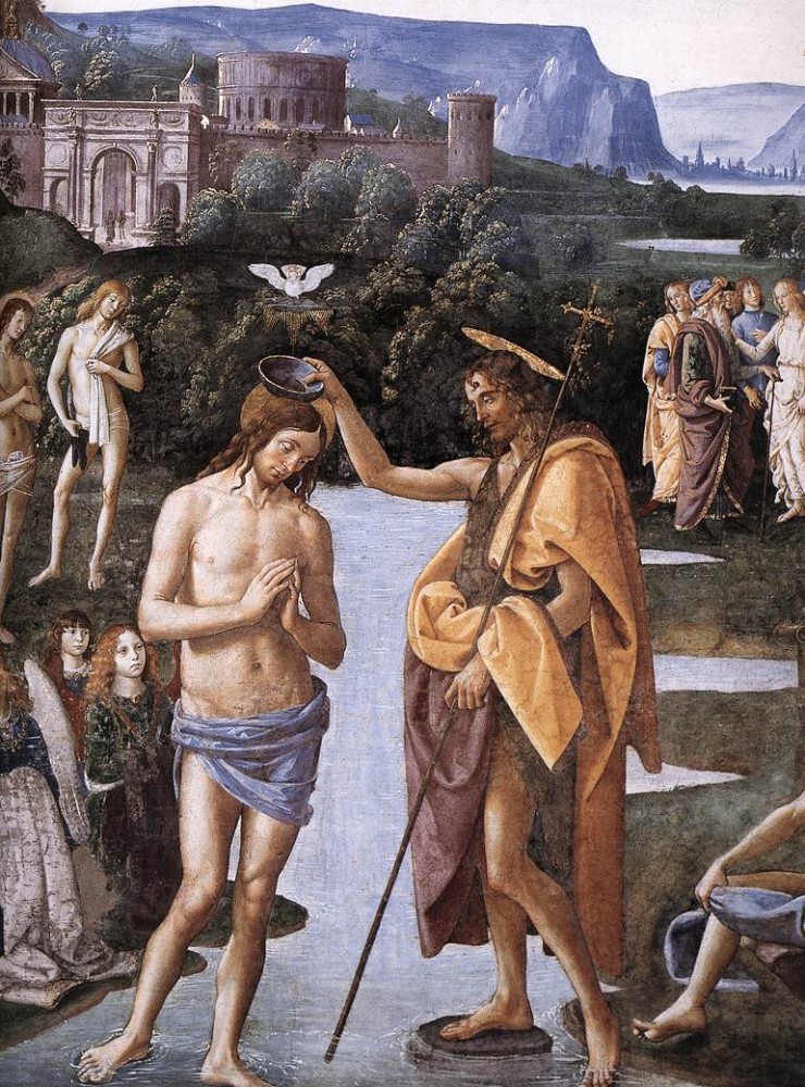 Baptism of Christ by Pietro Perugino (Pietro Vannucci)