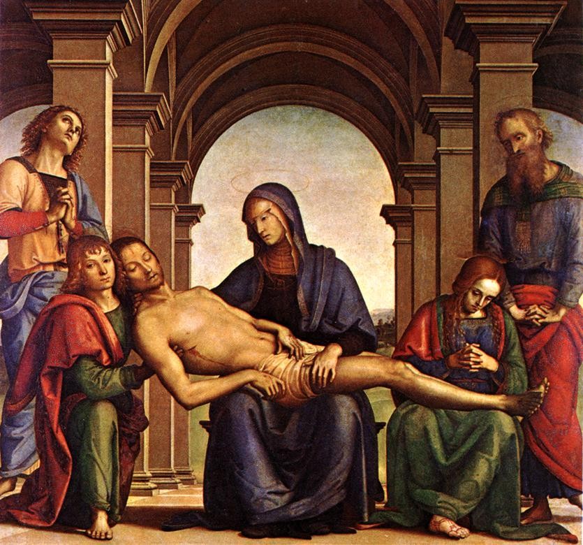 Pieta by Pietro Perugino (Pietro Vannucci)