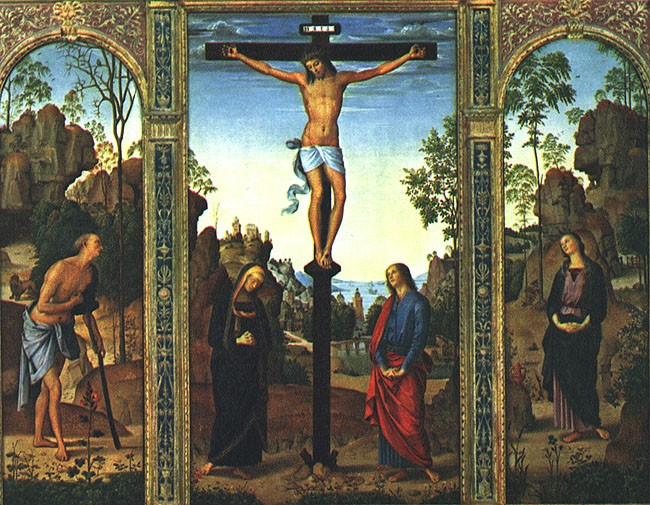 The Galitzin Triptych by Pietro Perugino (Pietro Vannucci)