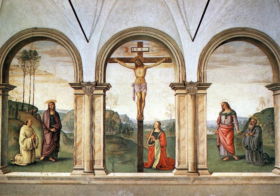 The Pazzi Crucifixion by Pietro Perugino (Pietro Vannucci)