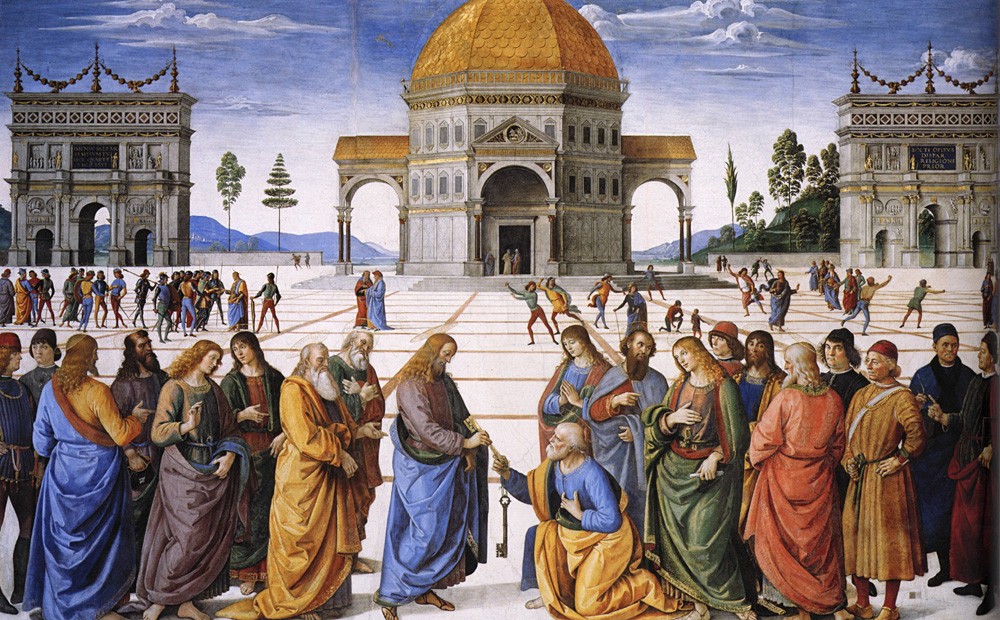 The Betrothal Of The Virgin 2 by Pietro Perugino (Pietro Vannucci)