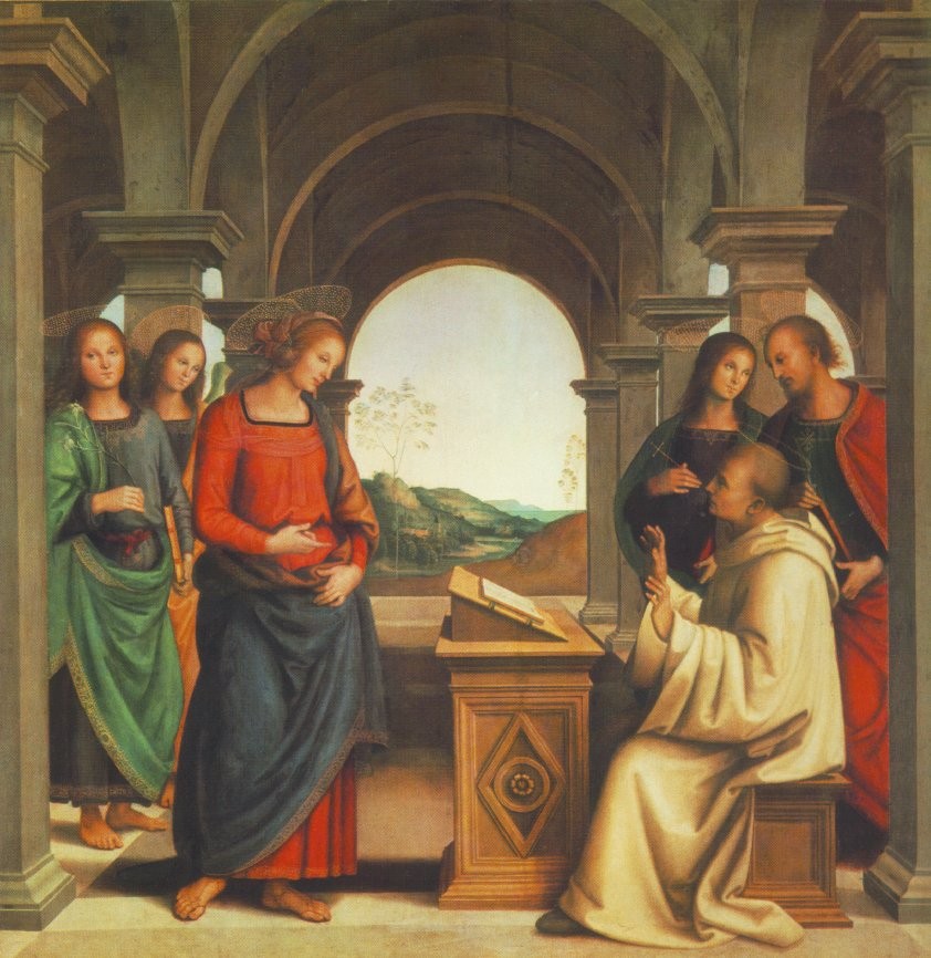 The Vision Of St. Bernard by Pietro Perugino (Pietro Vannucci)