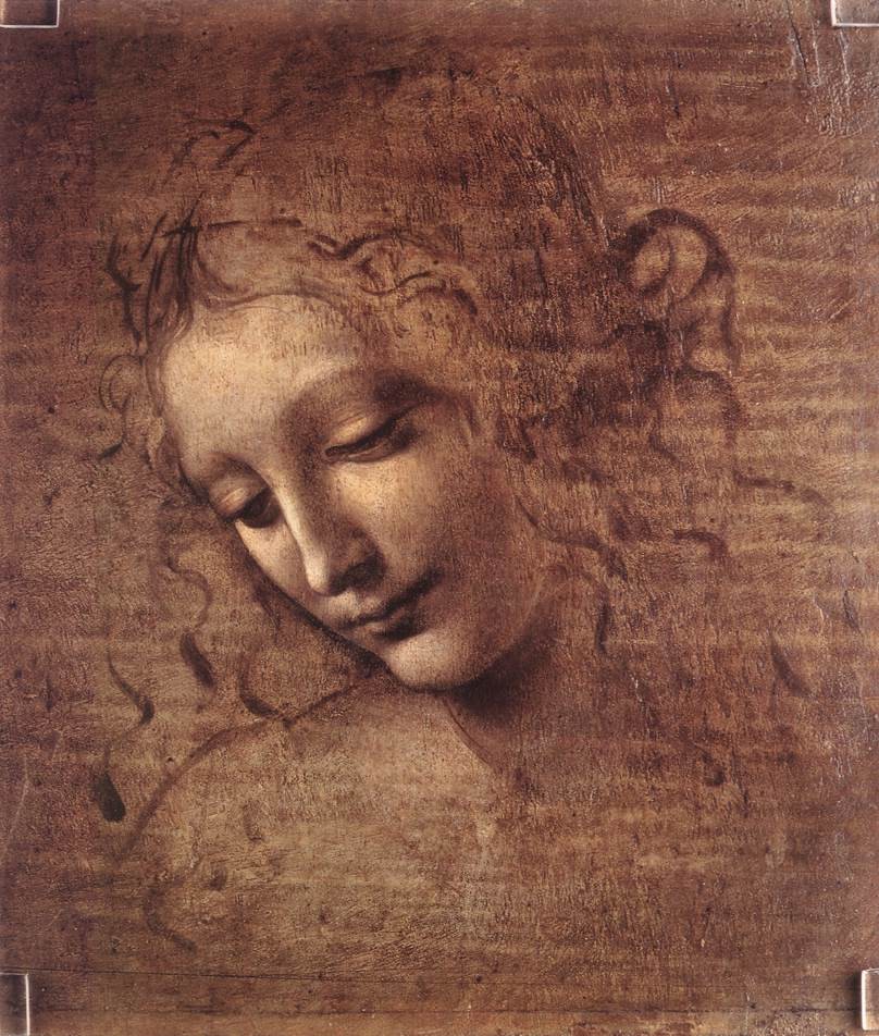 Female Head (La Scapigliata) by Leonardo di ser Piero da Vinci