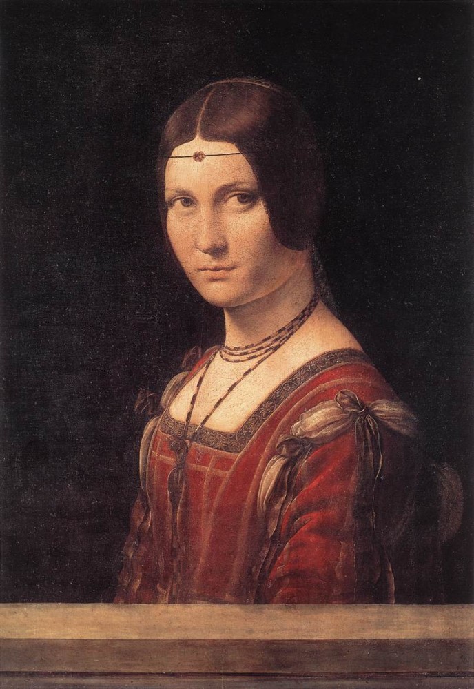 La Belle Ferroniere by Leonardo di ser Piero da Vinci