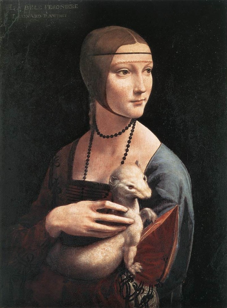 Portrait of Cecilia Gallerani by Leonardo di ser Piero da Vinci