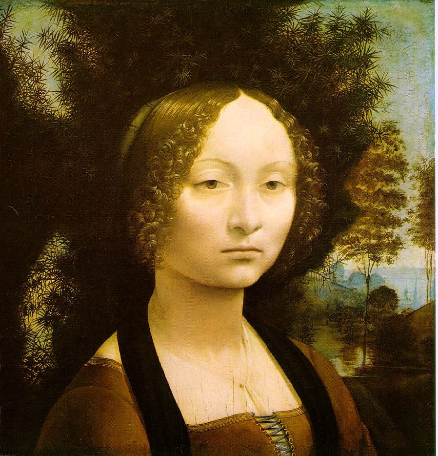 Portrait of Ginevra Benci by Leonardo di ser Piero da Vinci