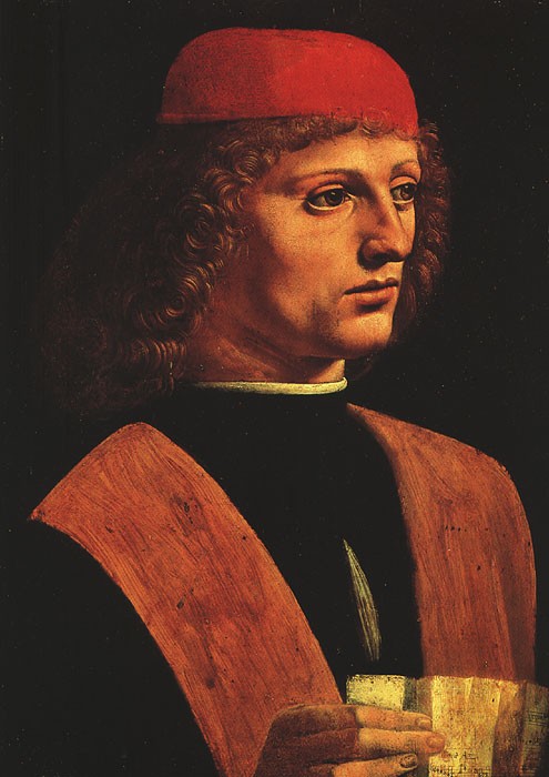 Portrait of a Musician by Leonardo di ser Piero da Vinci