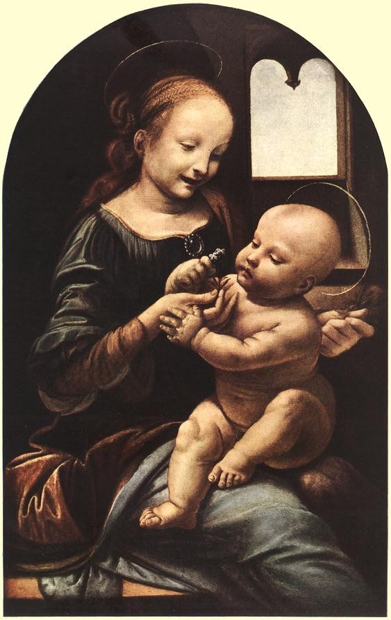 Madonna With Flower by Leonardo di ser Piero da Vinci