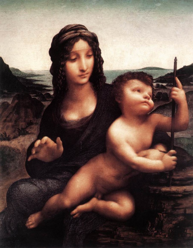 Madonna With the Yarnwinder by Leonardo di ser Piero da Vinci