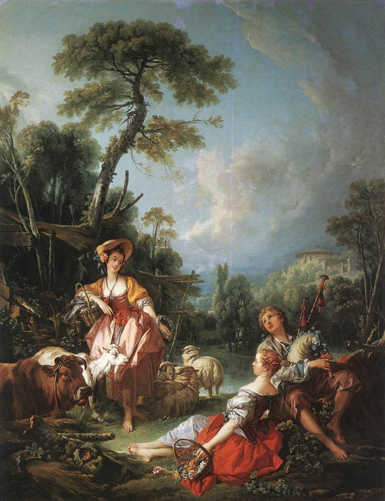 A Summer Pastoral by François Boucher