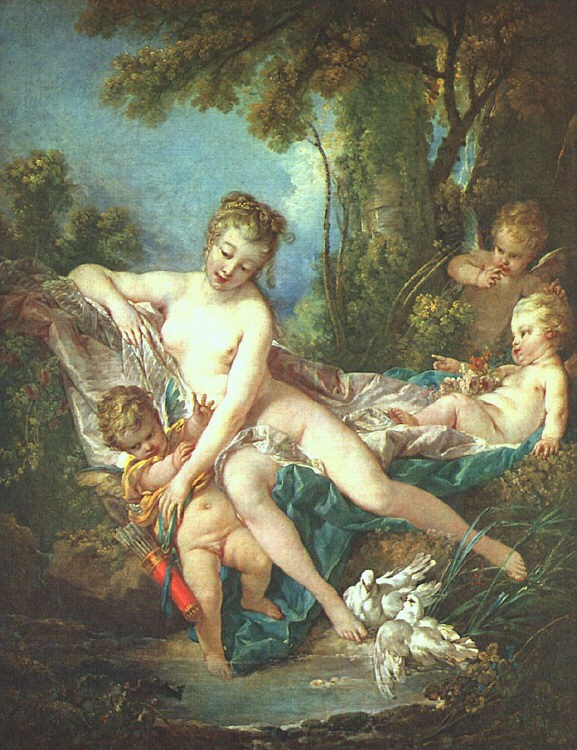Venus Consoling Love by François Boucher