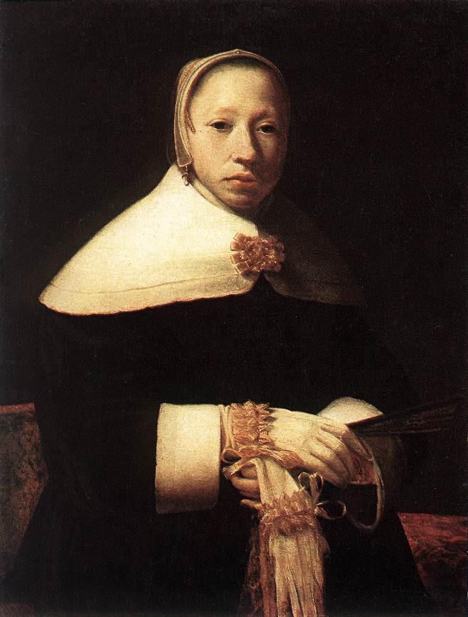 Portrait Of A Woman by Gerrit (Gerard) Dou