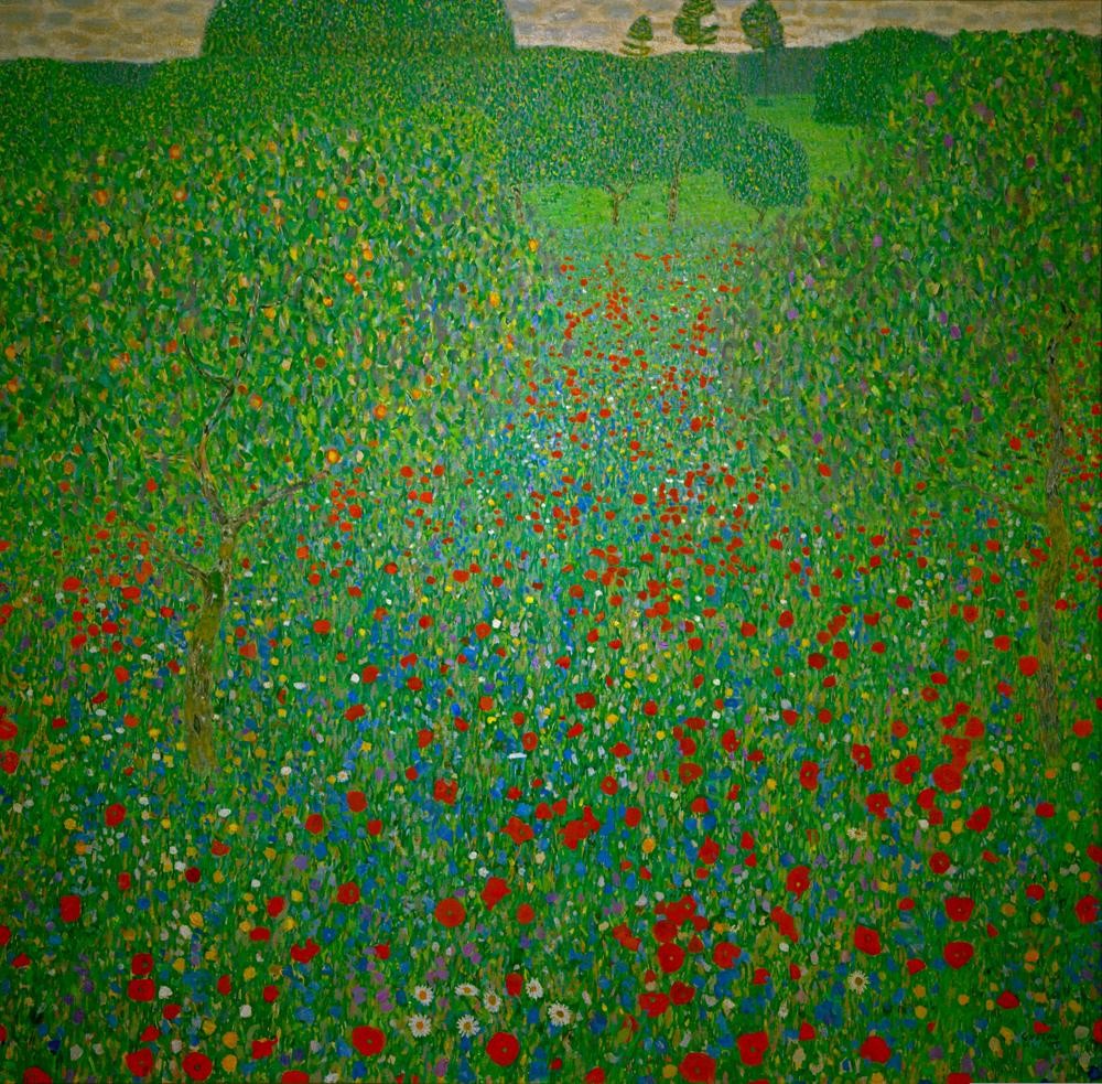 Poppy Field by Gustav Klimt