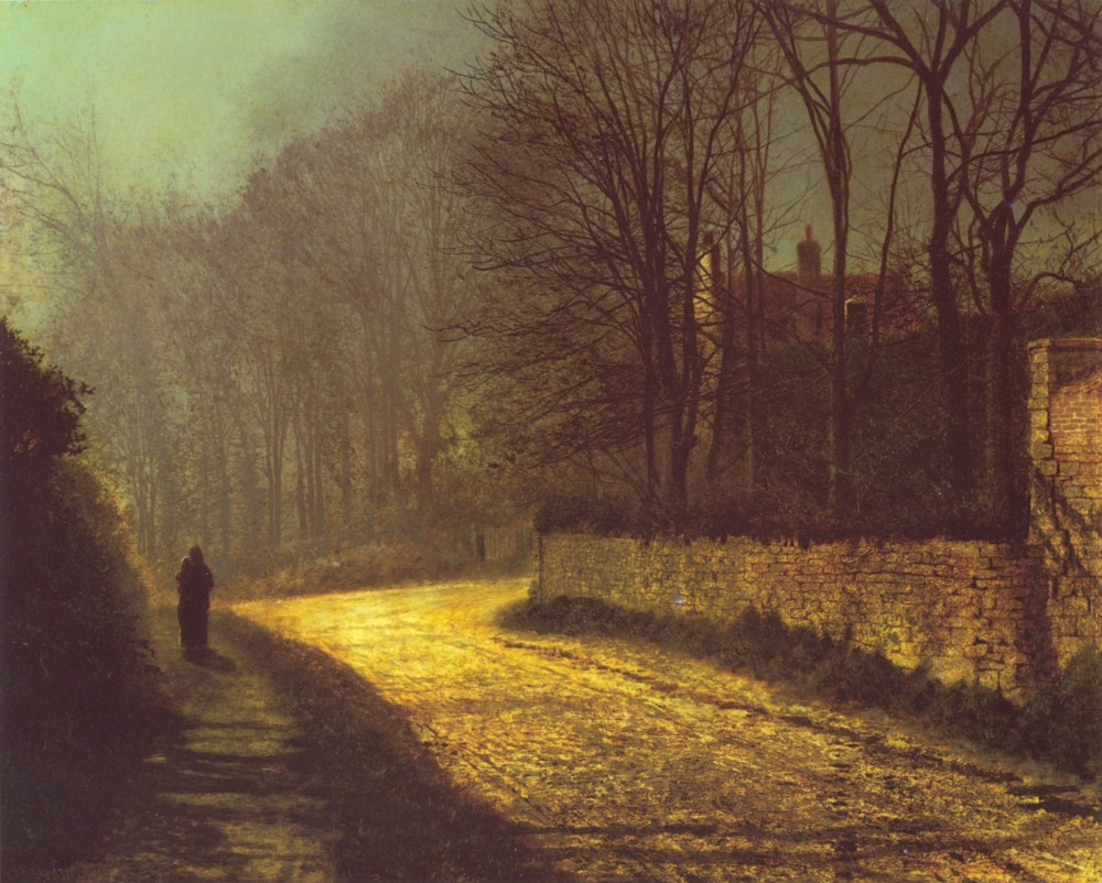 A The Lovers by John Atkinson Grimshaw