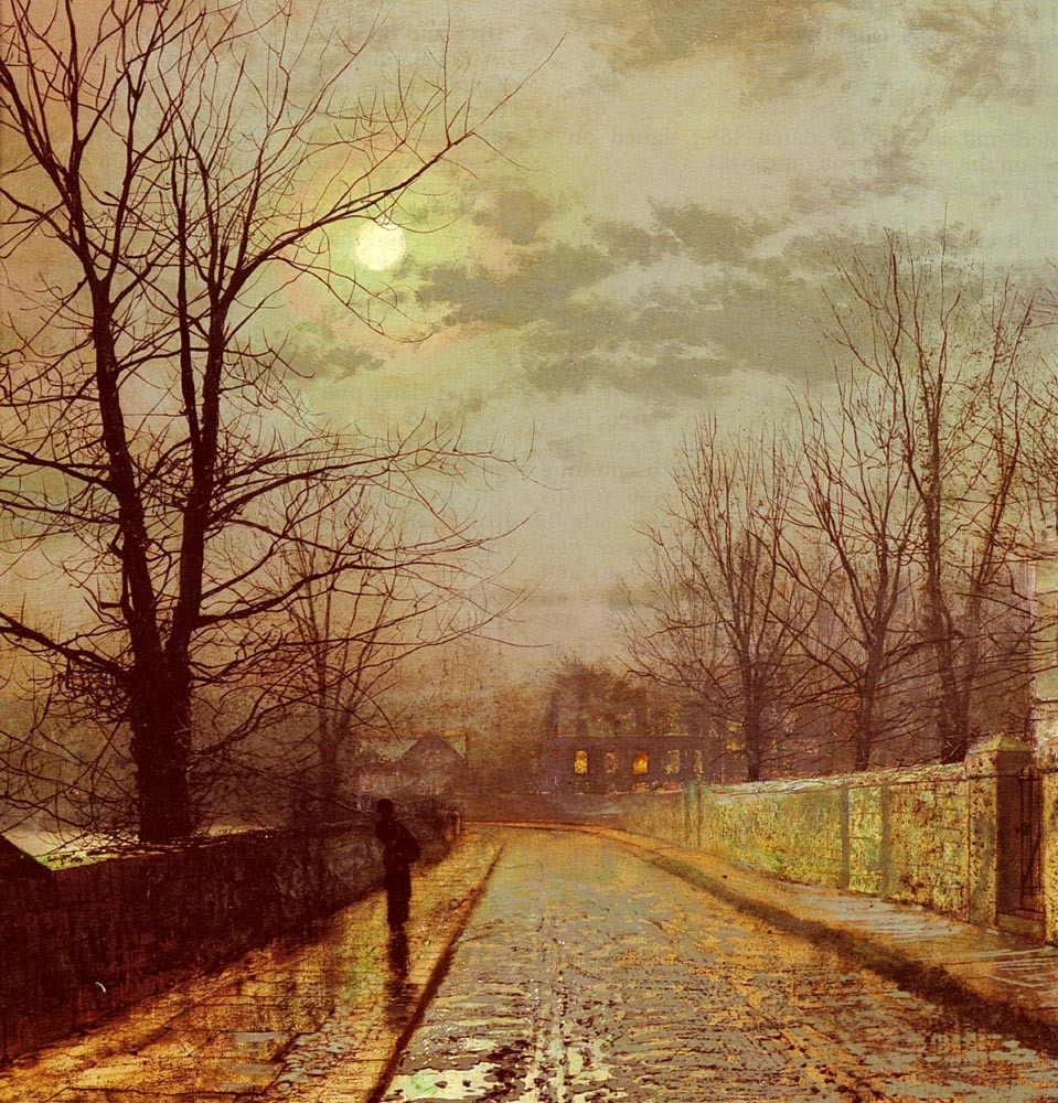 A Lane In Cheshire by John Atkinson Grimshaw