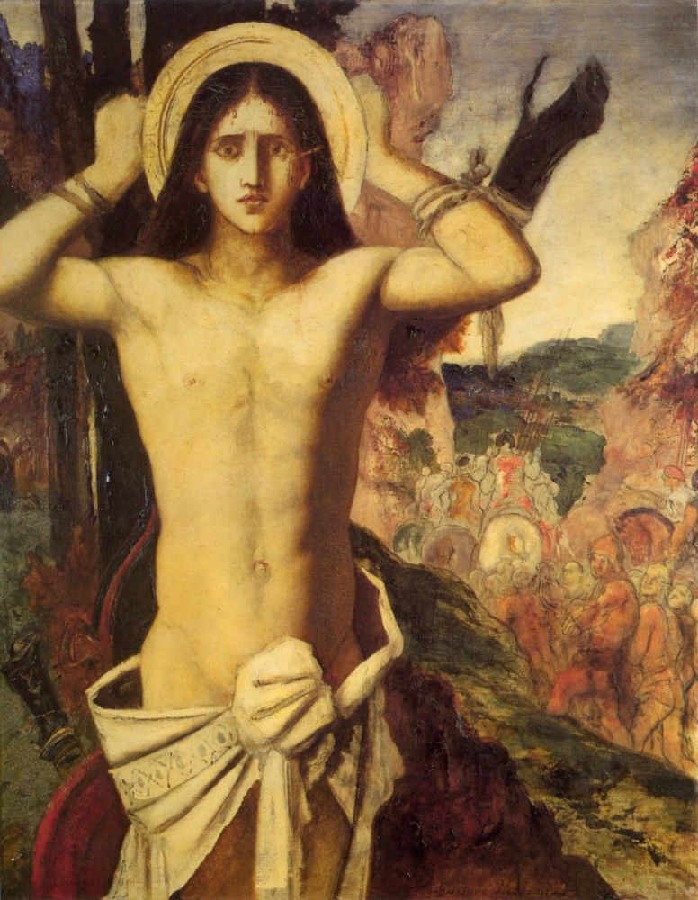 St Sebastian by Gustave Moreau
