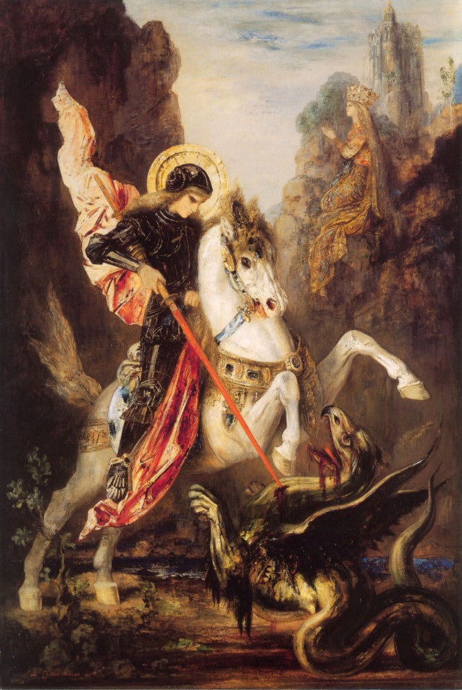St George by Gustave Moreau