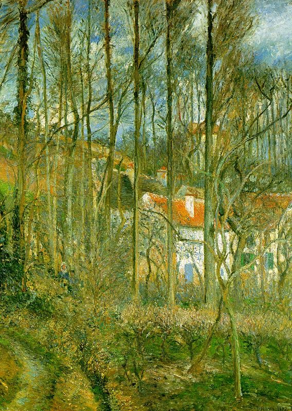 La Côte des Boeufs, the Hermitage by Camille Pissarro