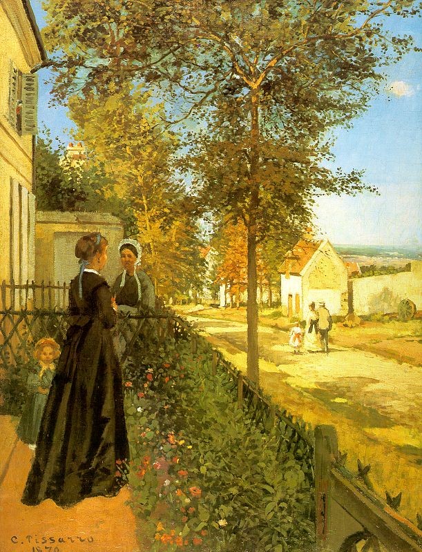 Louveciennes - The Road to Versailles by Camille Pissarro