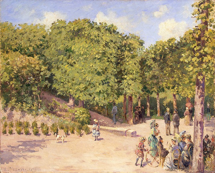 Town Park in Pontoise by Camille Pissarro