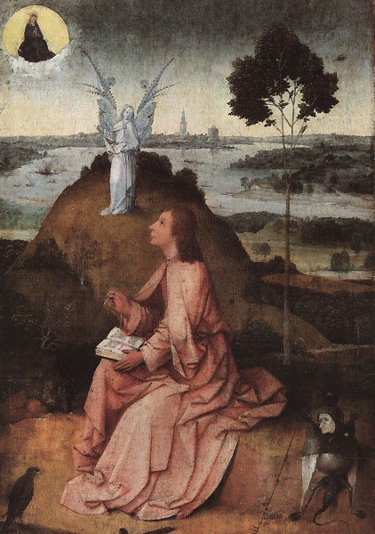 St John on Patmos by Hieronymus Bosch
