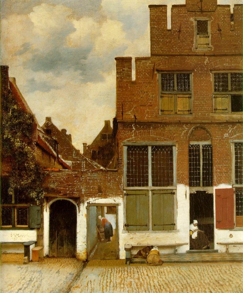 Street In Delft by Johannes Vermeer