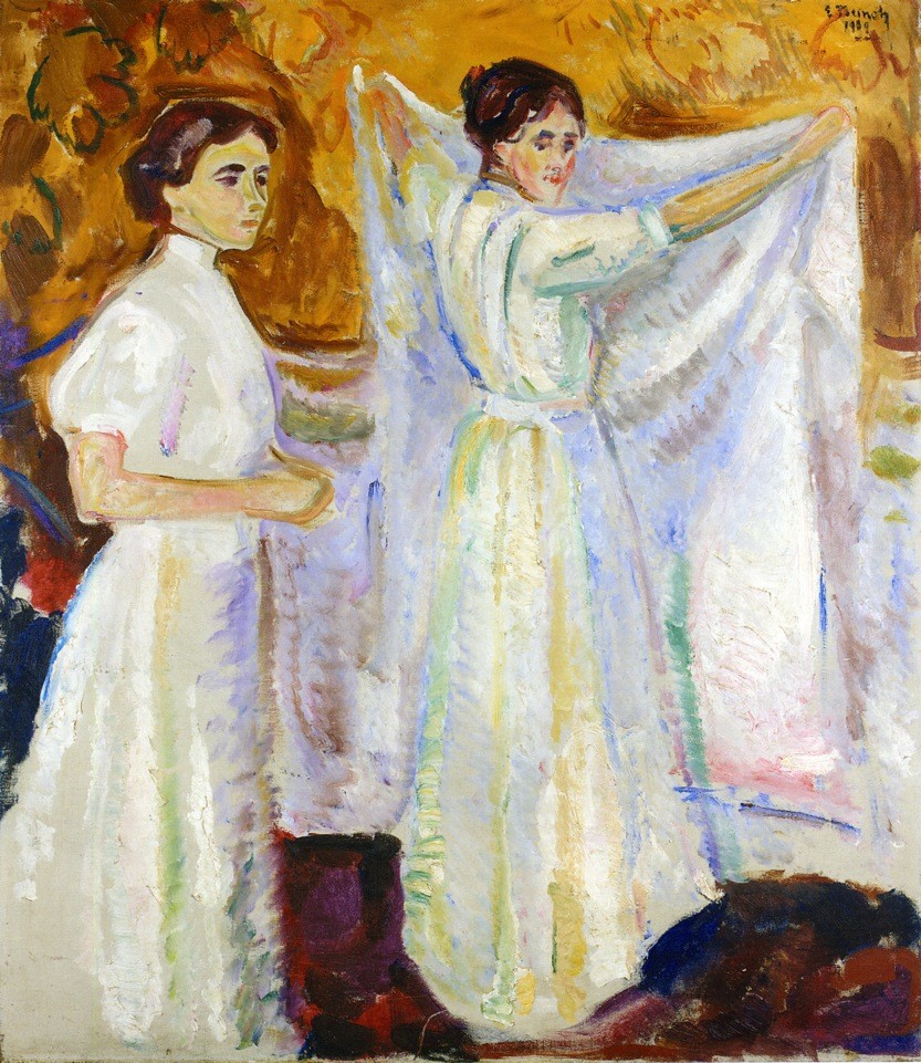 Two Nurses by Edvard Munch