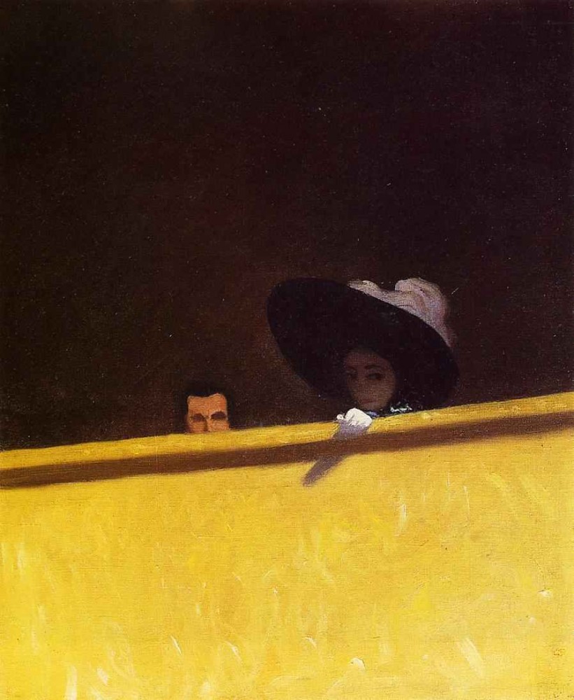 Box Seats at the Theater, the Gentleman and the Lady by Félix Edouard Vallotton
