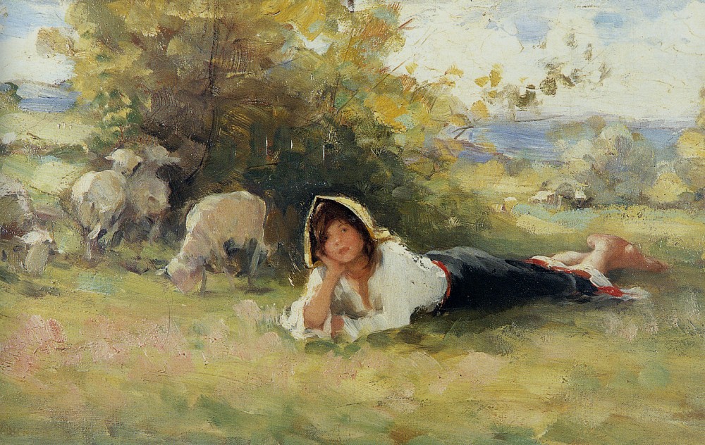 Shepherdess by Nicolae Grigorescu