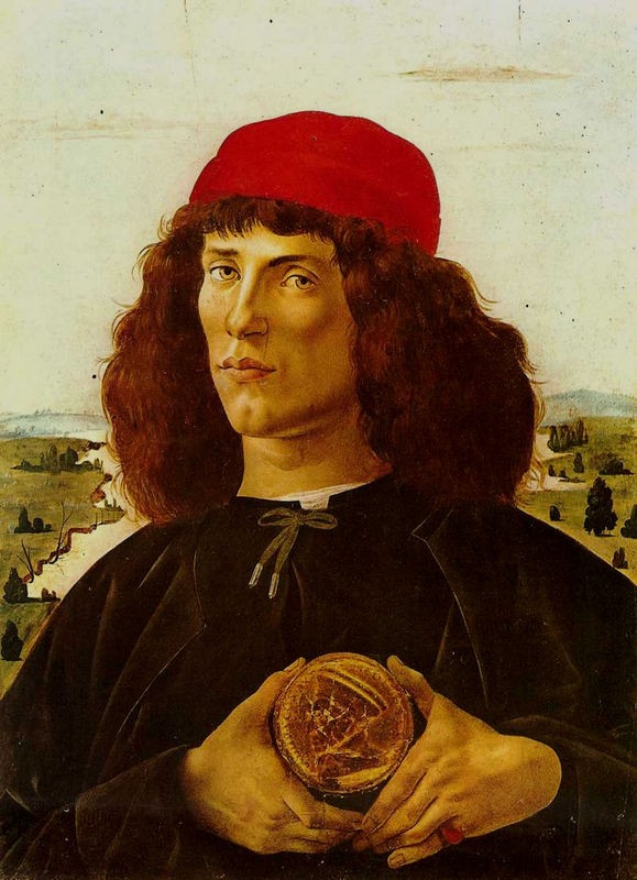 Portrait of a Young Man with a Medal by Sandro Botticelli